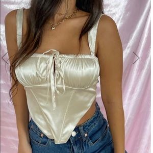 White Corset Top